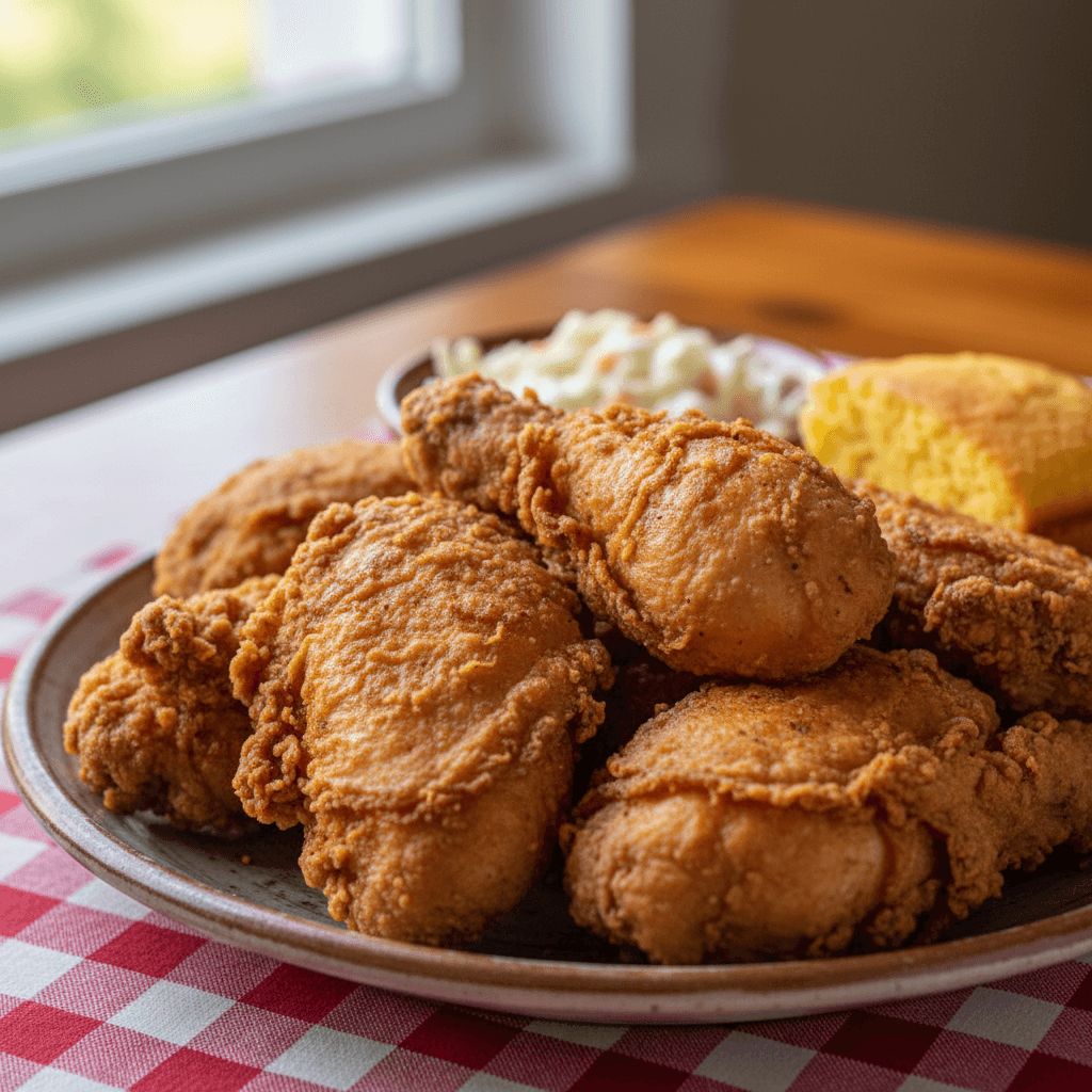 4-piece dark meal with side and biscuit
